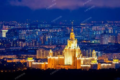 На фотографии изображен величественный ночной пейзаж Москвы, где огни города превращают столичную архитектуру в сказочное сияние. Эта фотография переносит зрителя в атмосферу ночного города, подчеркивая его элегантность и монументальность.
Изображение может использоваться для городского туризма, рекламы Москвы, а также в исследованиях русской архитектуры. Оно подходит для дизайна вечерних экскурсий, туристических путеводителей или в качестве иллюстрации в статьях о городской ночной жизни.