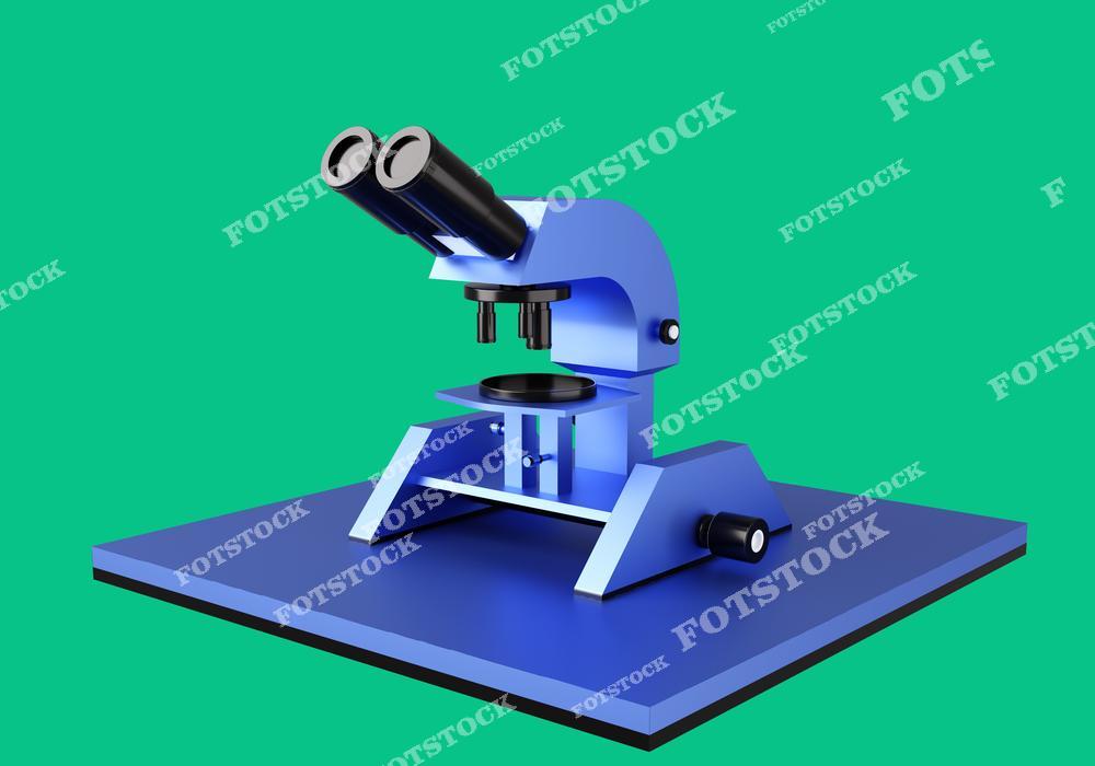 3D-изображение простого микроскопа на зеленом фоне отражает лабораторные исследования в биологии, химии и медицине. Минималистичный дизайн подчеркивает функциональность прибора для ученых, исследователей и студентов. Микроскоп используется для увеличения образцов, изучения микроорганизмов, химических реактивов и биологических материалов. Фото подходит для публикаций о научной работе, образовании, медицинских лабораториях, микробиологии и фармацевтике. Иллюстрация может использоваться для рекламы лабораторного оборудования, образовательных проектов, медицинских сайтов и healthcare-индустрии.